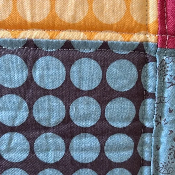 Handmade Colorful Patchwork Tote Bag - Picture 4 of 4